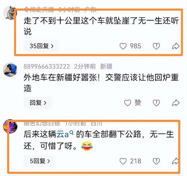 独库公路刚开放就遭堵车恶意别车还开车窗骂人车牌号遭曝光(图13)
